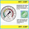 Манометър атмосферен, аксиален, 0-12Bar, 1/4", Ø63mm, OMG, 53BP