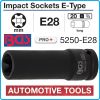 Вложка ударна, 20mm, E-Torx 28, 3/4", h110mm, за SCANIA, BGS, 5250-E28