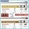 Тресчотка реверсивна, масивна, 3/4" или 1", 24 зъба, 500-650mm, Force, 802650-865