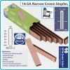 Скоби / кламери за такер универсални, 4-6000бр, тип 18GA 1.2 x 5.8 x 15-40mm, Delta, 90-15-40.
