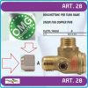 Гайка преходна, 1/2" резба към конус Ø12mm за взвратен клапан, 2500 l/min, 15 Bar, OMG, 281212.